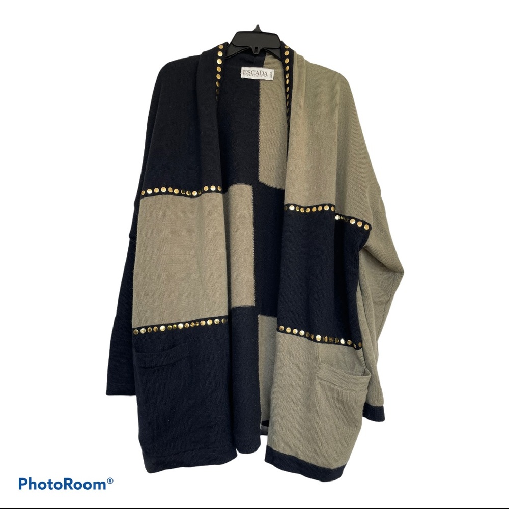 Escada 3 piece set sweater skirt and cardigan